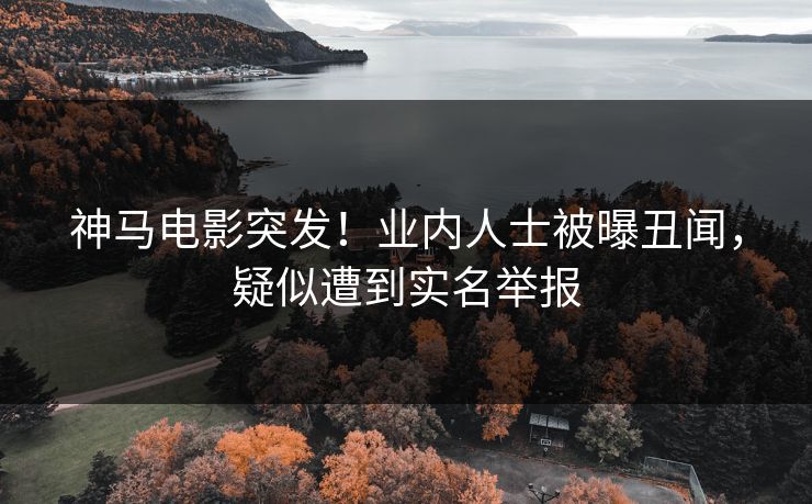 神马电影突发！业内人士被曝丑闻，疑似遭到实名举报